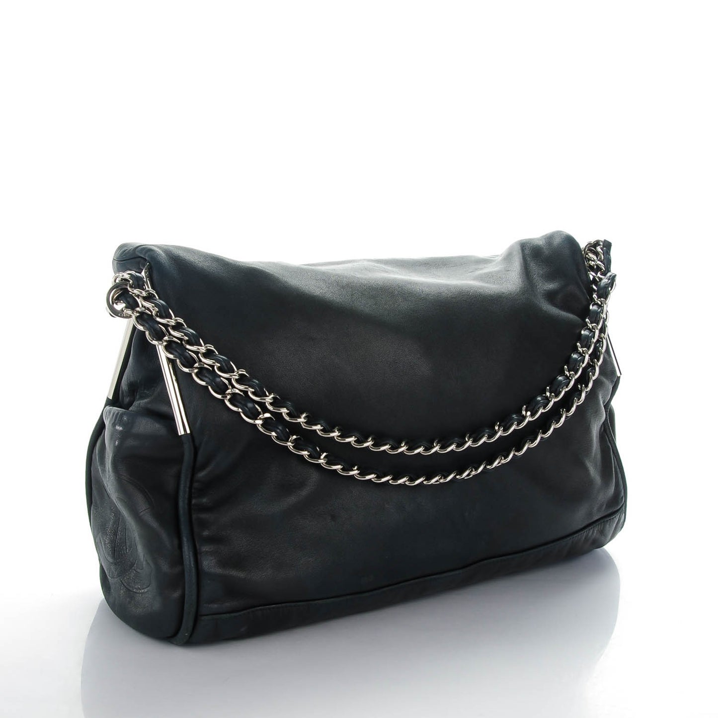 Lambskin Large Ultimate Soft Tote Black