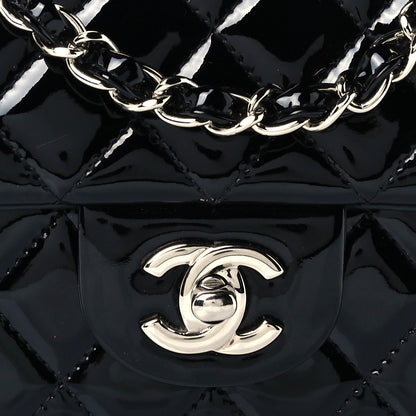 Chanel Patent Calfskin Quilted Mini Rectangular Flap Black 9 of 12