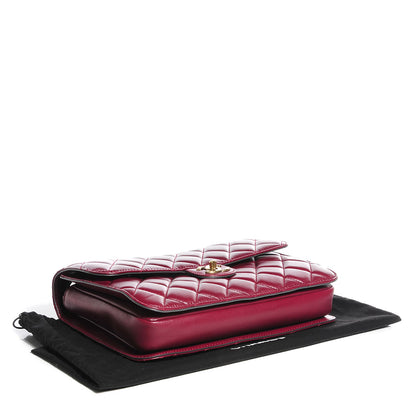 Chanel Calfskin Perfect Edge Large Flap Burgundy 4 of 9
