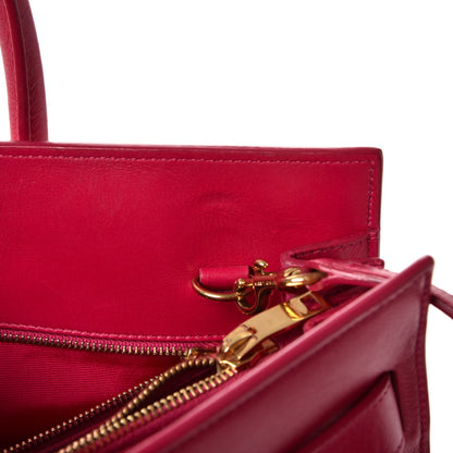 Saint Laurent Calfskin Small Sac De Jour Lipstick Fuchsia 10 of 19