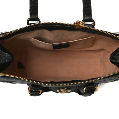 Gucci Textured Calfskin Web Small Ophidia Tote Bag Black 5 of 14