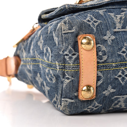 Louis Vuitton Monogram Denim Baggy PM Blue 8 of 13