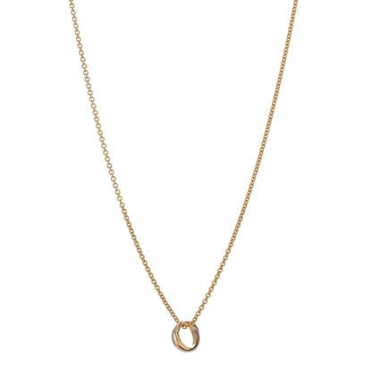 Cartier 18K Pink Yellow White Gold Baby Trinity Pendant Necklace 1 of 3
