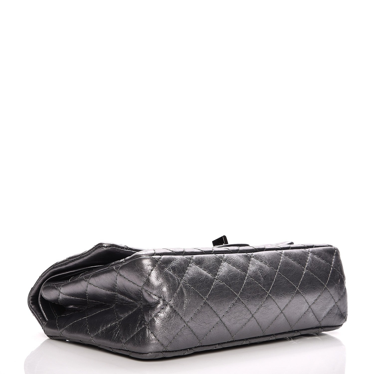 Chanel Metallic Calfskin Quilted 2.55 Reissue 225 Flap Dark Silver 4 of 8