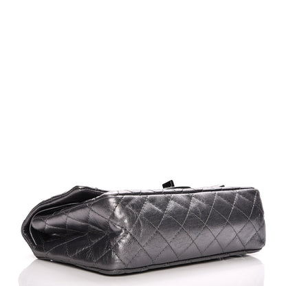Chanel Metallic Calfskin Quilted 2.55 Reissue 225 Flap Dark Silver 4 of 8