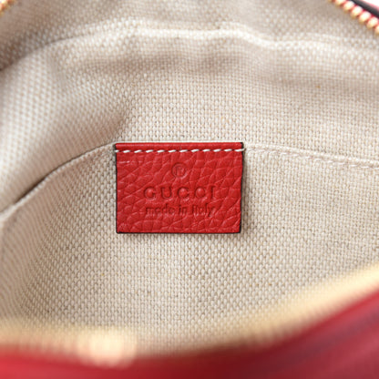 Gucci Pebbled Calfskin Small Soho Disco Bag Tabasco Red 8 of 10