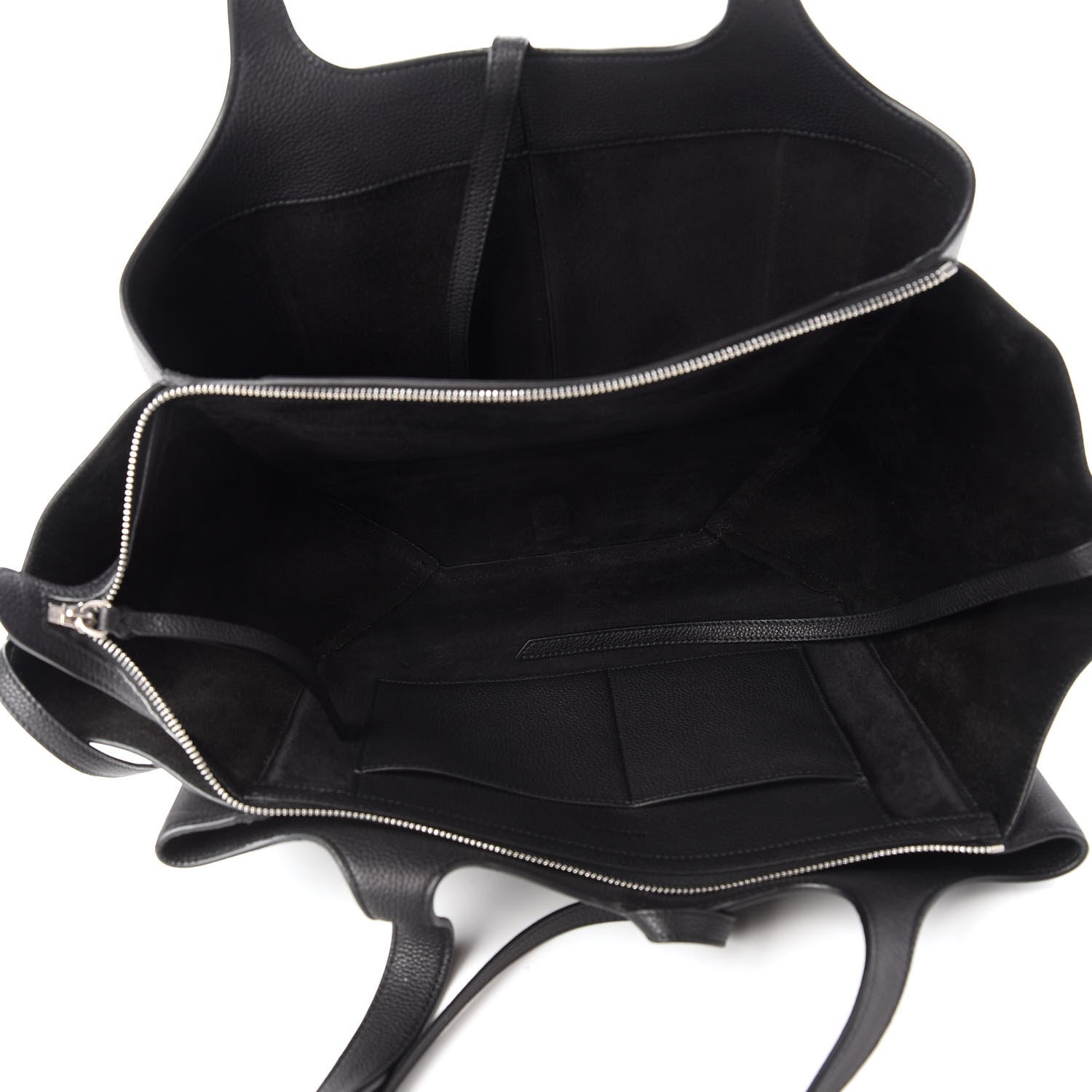 Celine Baby Grained Calfskin Small Tri-Fold Bag Black 5 of 9