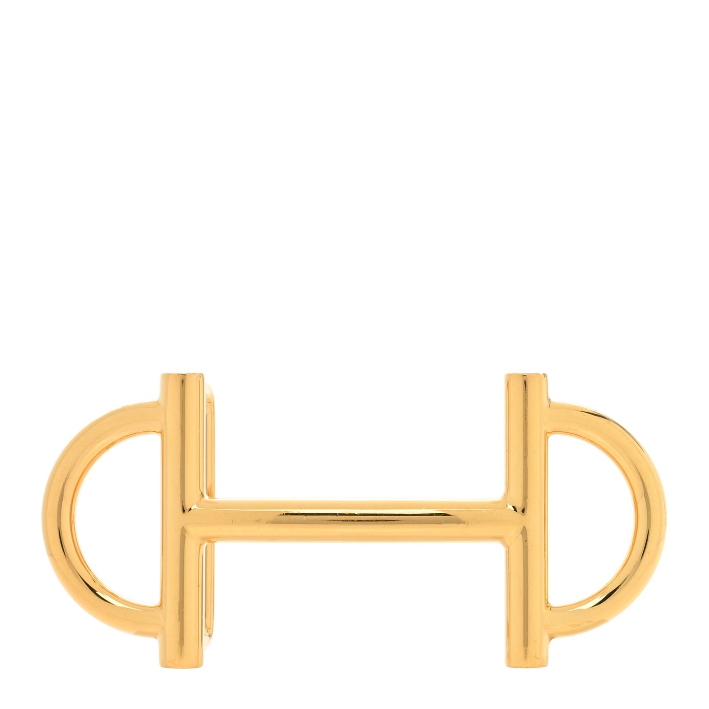 Polished 13mm Gamma Belt Buckle Gold