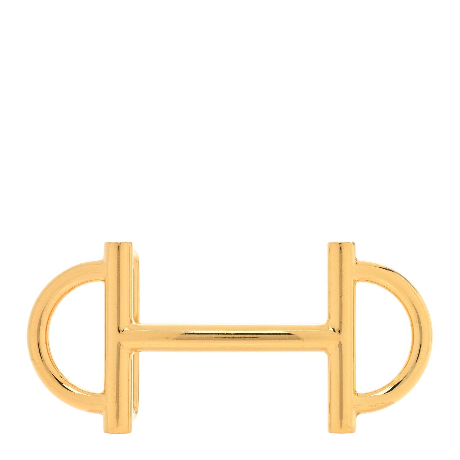 Hermes Polished 13mm Gamma Belt Buckle Gold 1 of 4