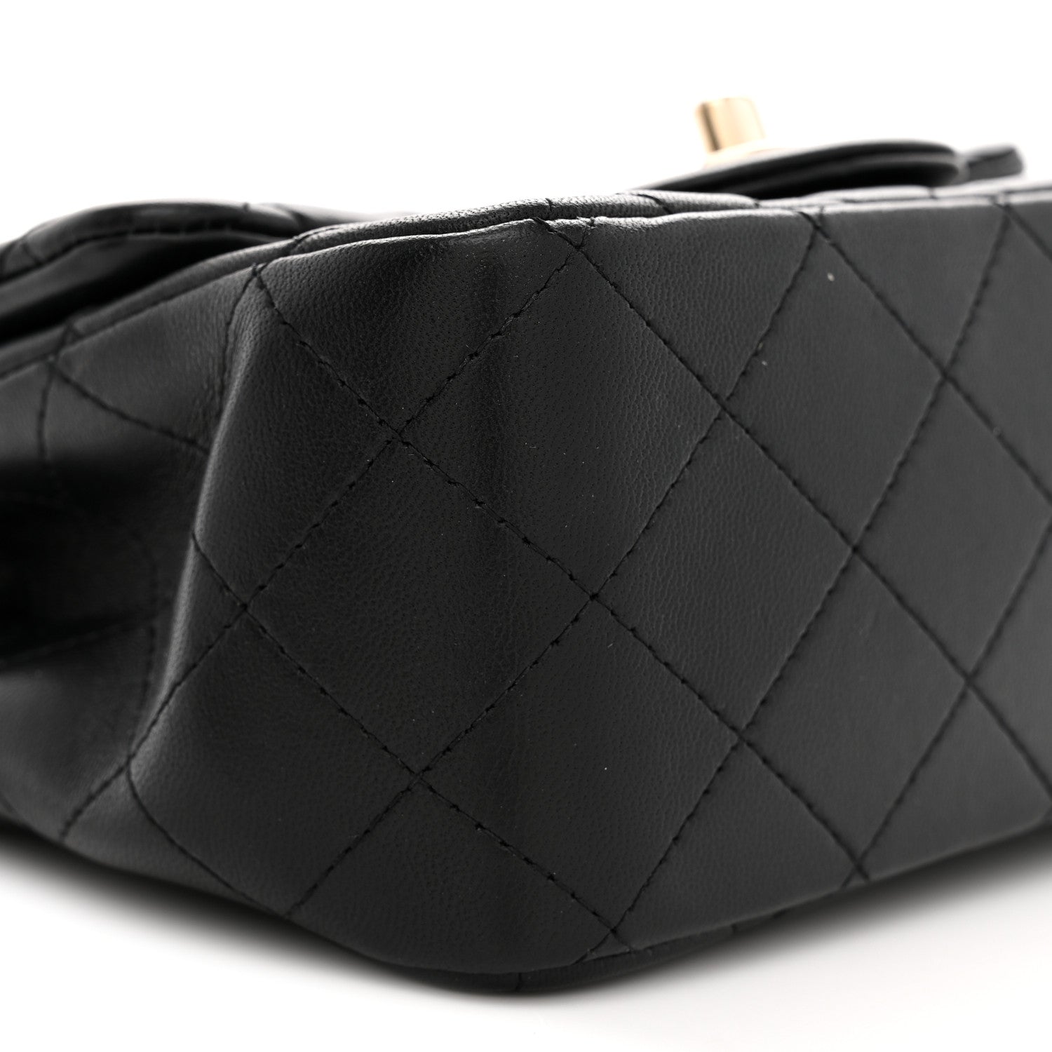 Chanel Lambskin Quilted Mini Square Flap Black 9 of 12