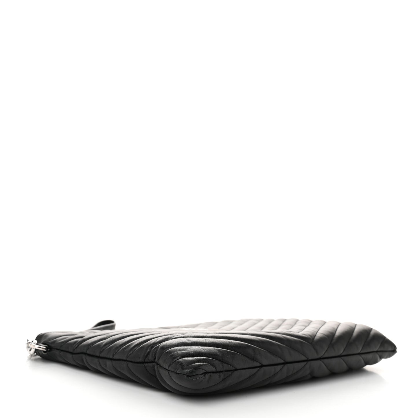 Calfskin Matelasse Monogram Cassandre Tablet Pouch Black