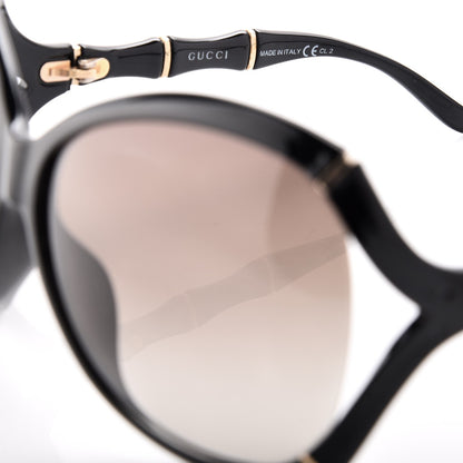 Gucci Oversized Oval Bamboo Sunglasses 3509/S Black 6 of 8