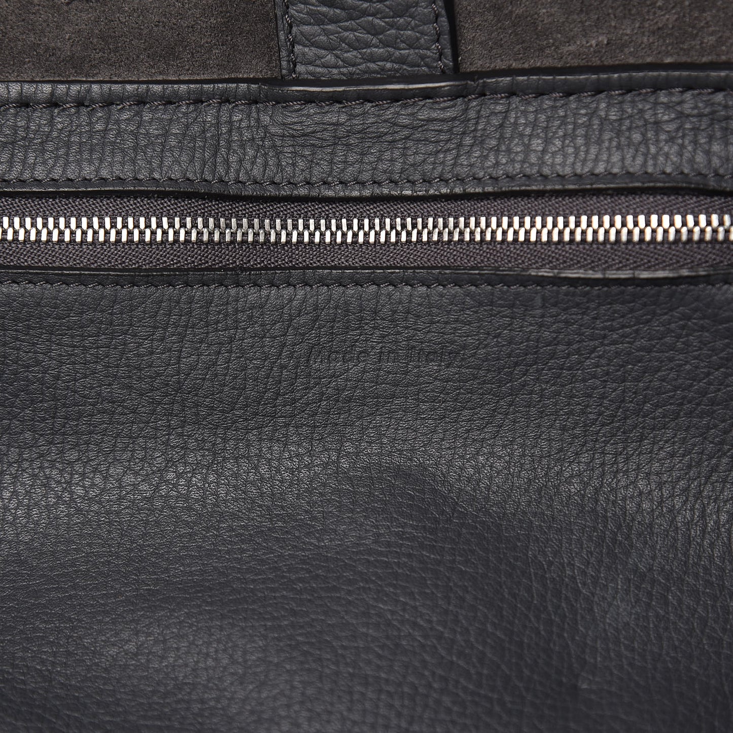 Supple Grained Calfskin Small Big Bag Anthracite