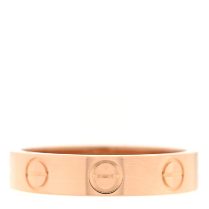 Cartier 18K Pink Gold 3.5mm LOVE Wedding Band Ring 47 4 1 of 4