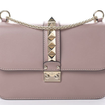 Valentino Garavani Vitello Medium Glam Lock Rockstud Flap Poudre 7 of 12