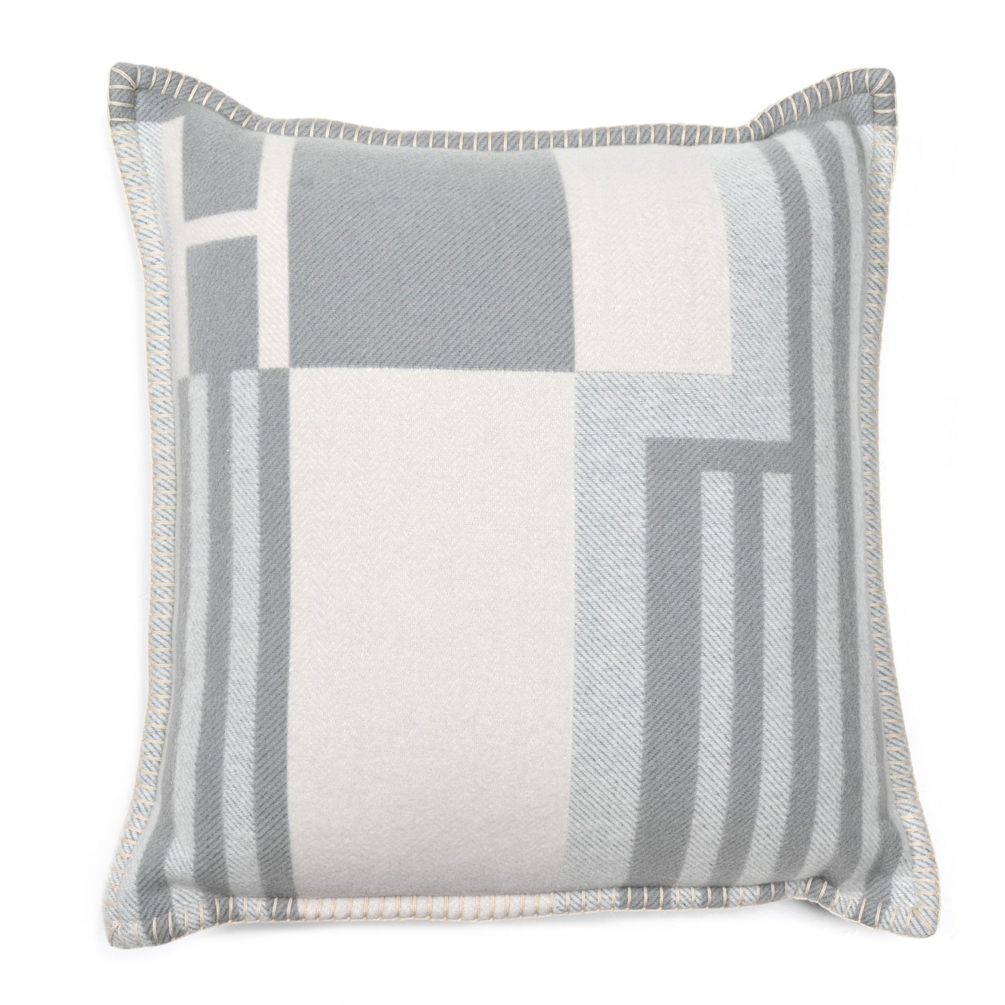 Wool Cashmere Ithaque Pillow Gris Perle