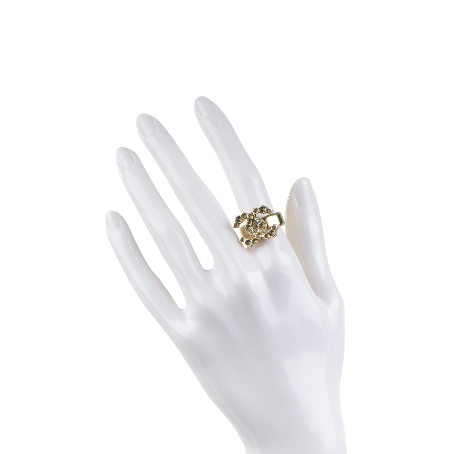 Crystal CC Ring 6 Gold