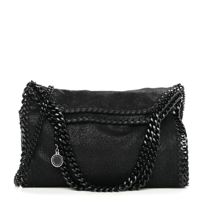 Stella McCartney Shaggy Deer Mini Falabella Fold Over Tote Black 1 of 11