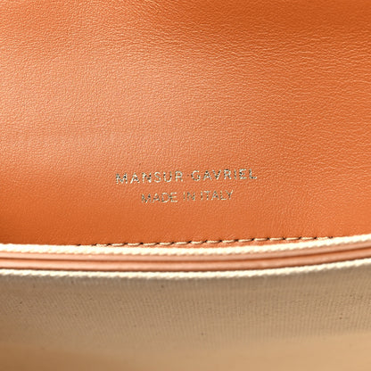 Mansur Gavriel Canvas Smooth Calfskin M Frame Box Bag Beige 7 of 10