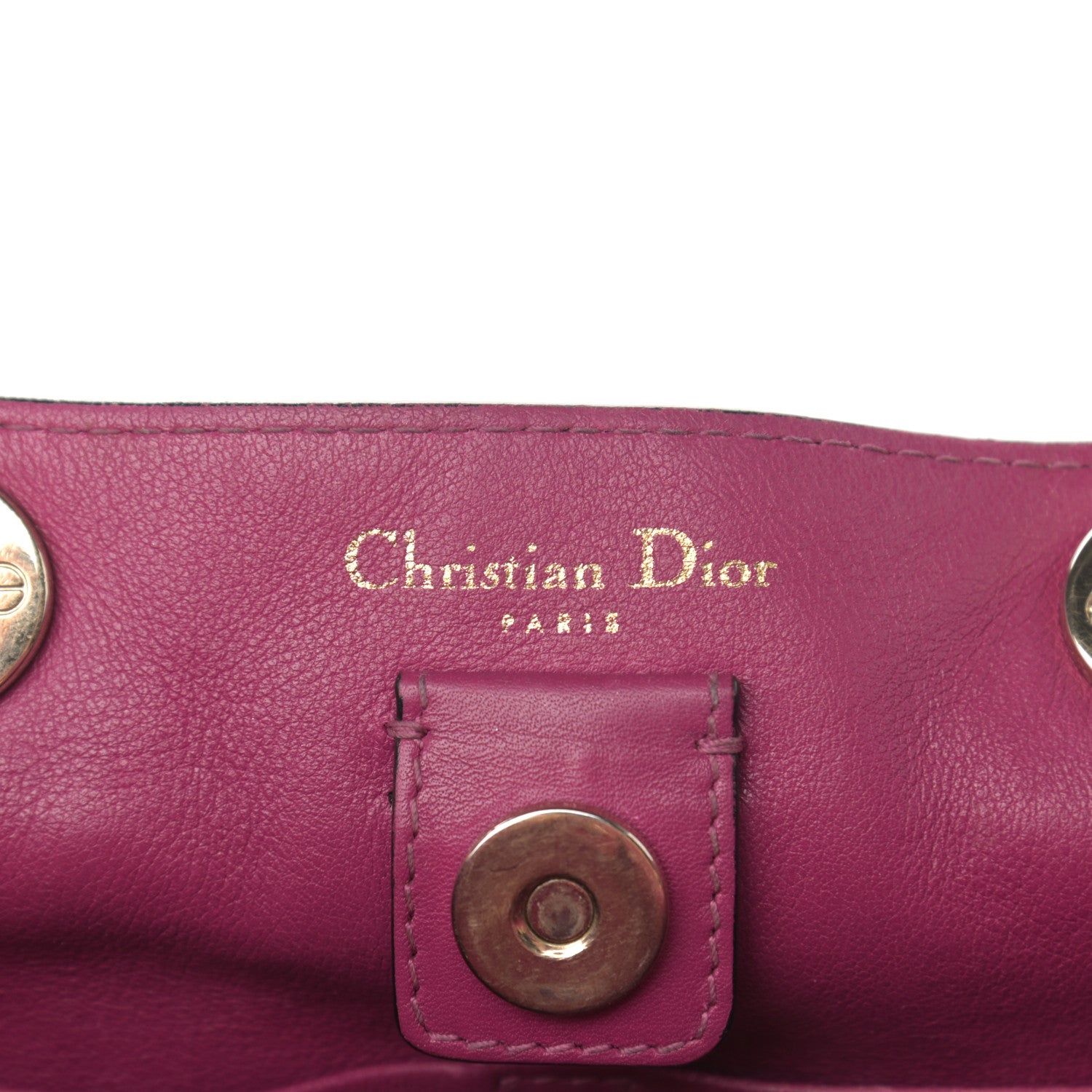 Christian Dior Smooth Calfskin Large Diorissimo Tote Black Rose Indien 7 of 16