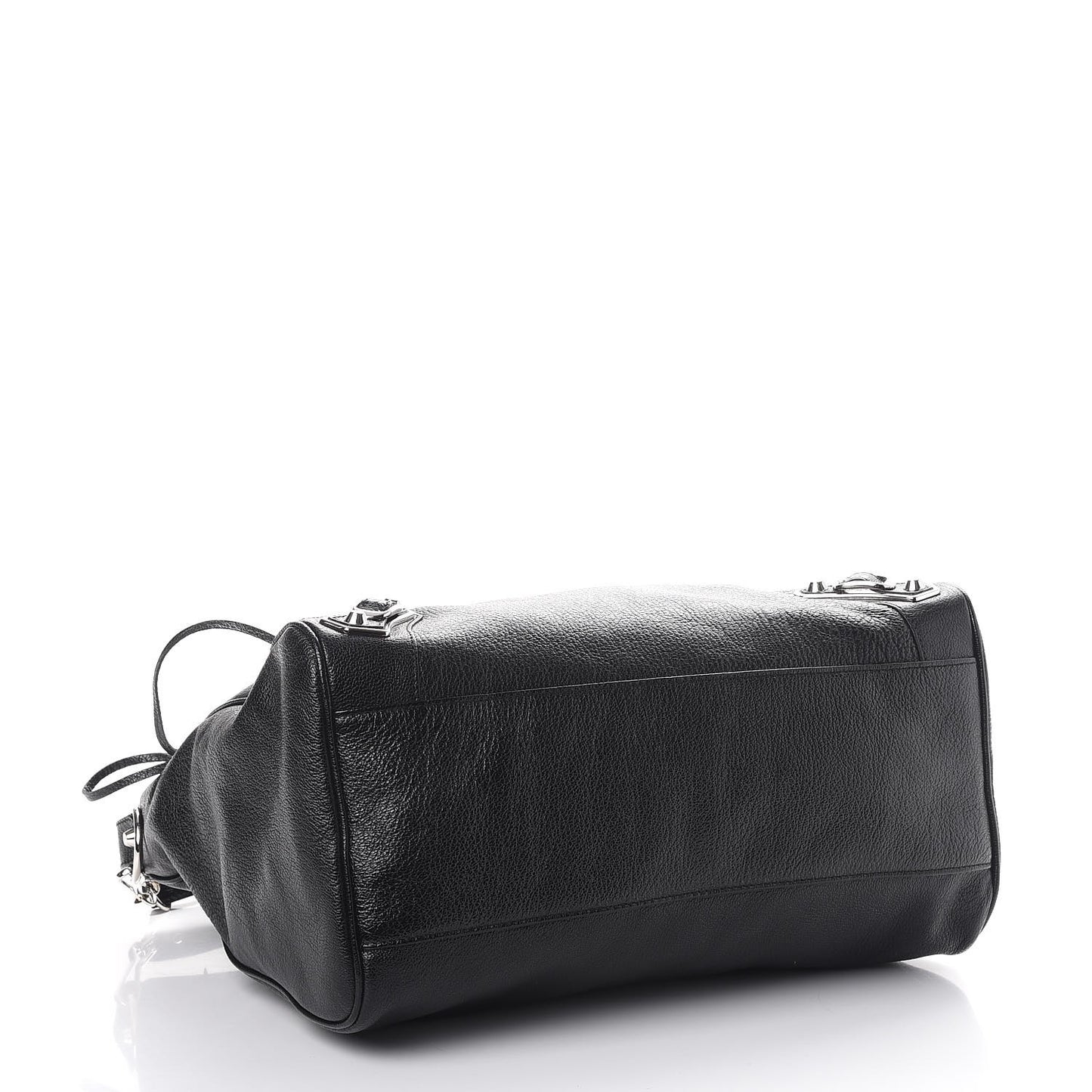 Chevre Silver Metallic Edge Hardware Velo Black
