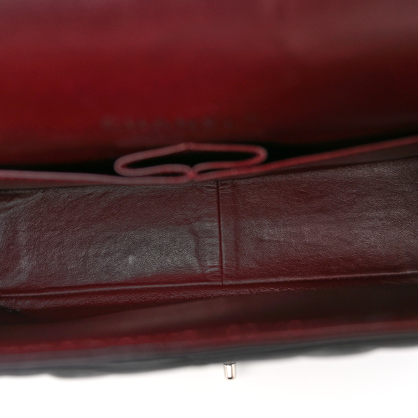 Lambskin Quilted Maxi Double Flap Black