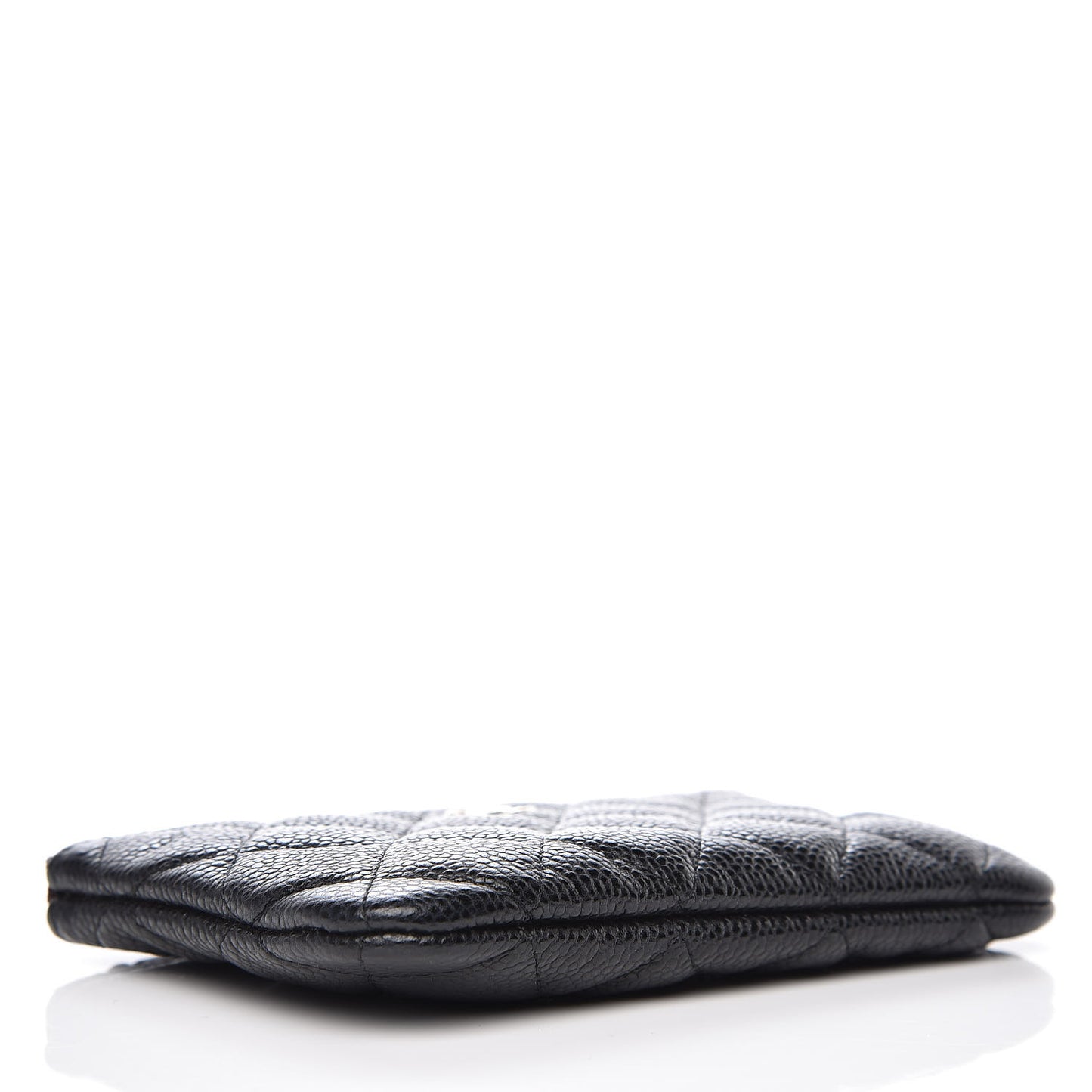 Caviar Quilted Small Cosmetic Case Black