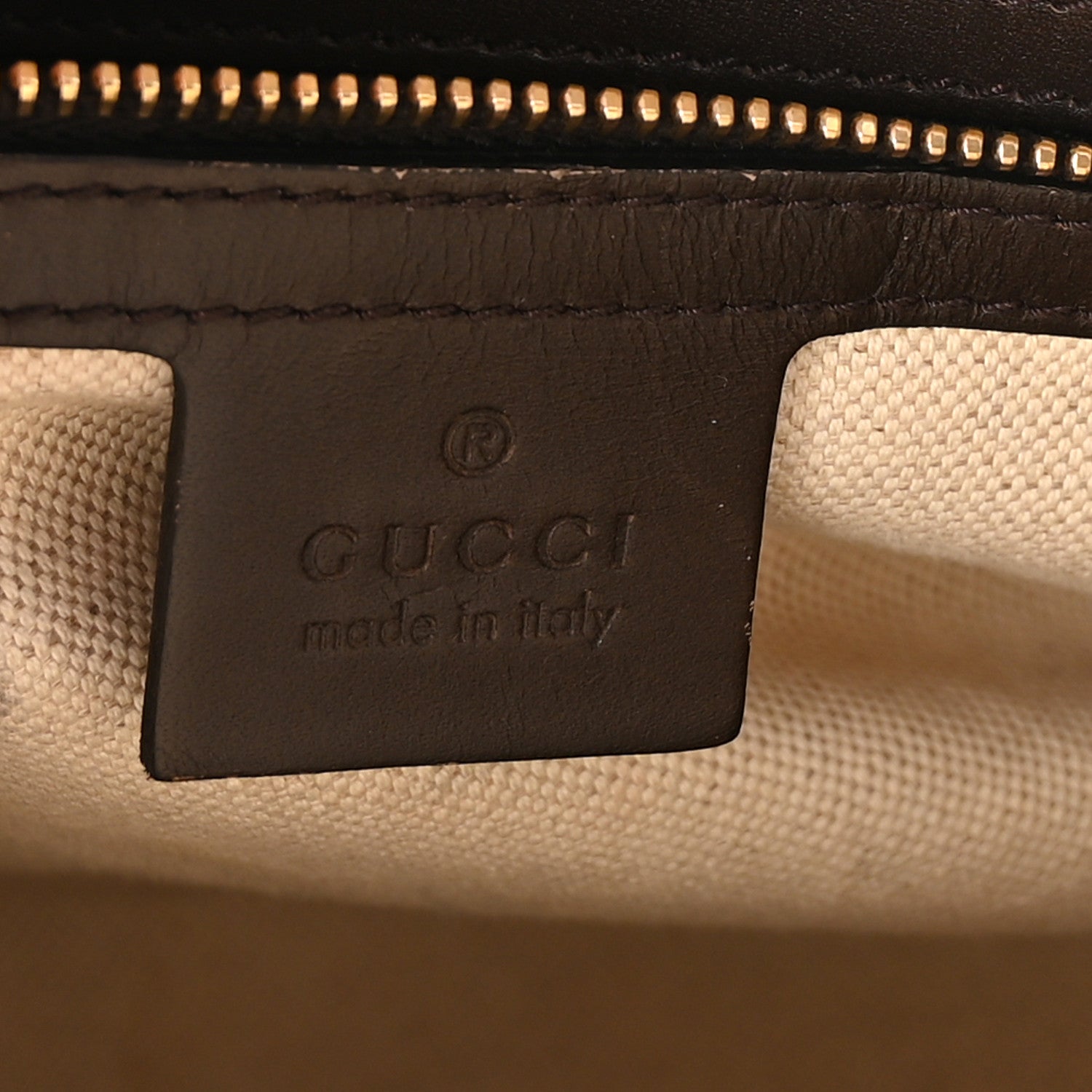 Gucci Monogram Selleria Calfskin Vintage Web Medium Boston Beige Ebony Cocoa 6 of 10