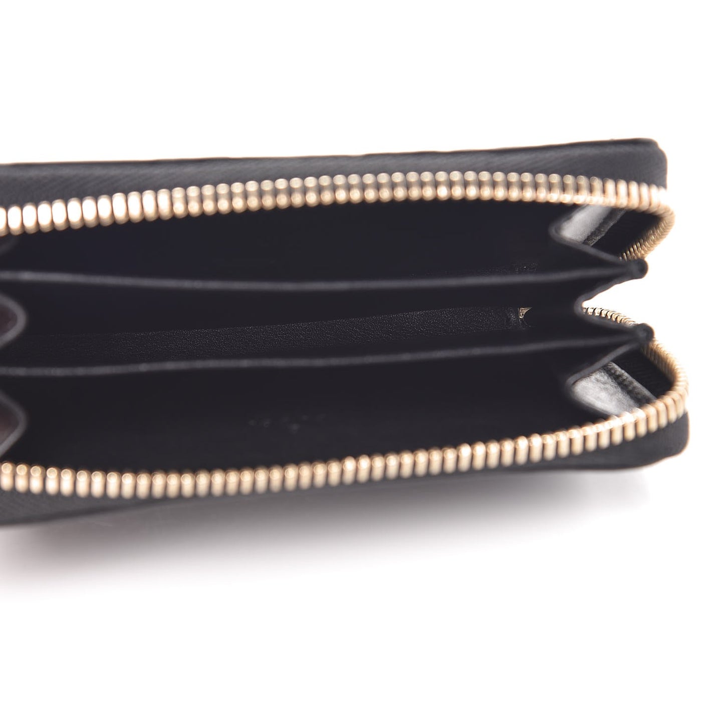 Guccissima Zip Around Card Case Black