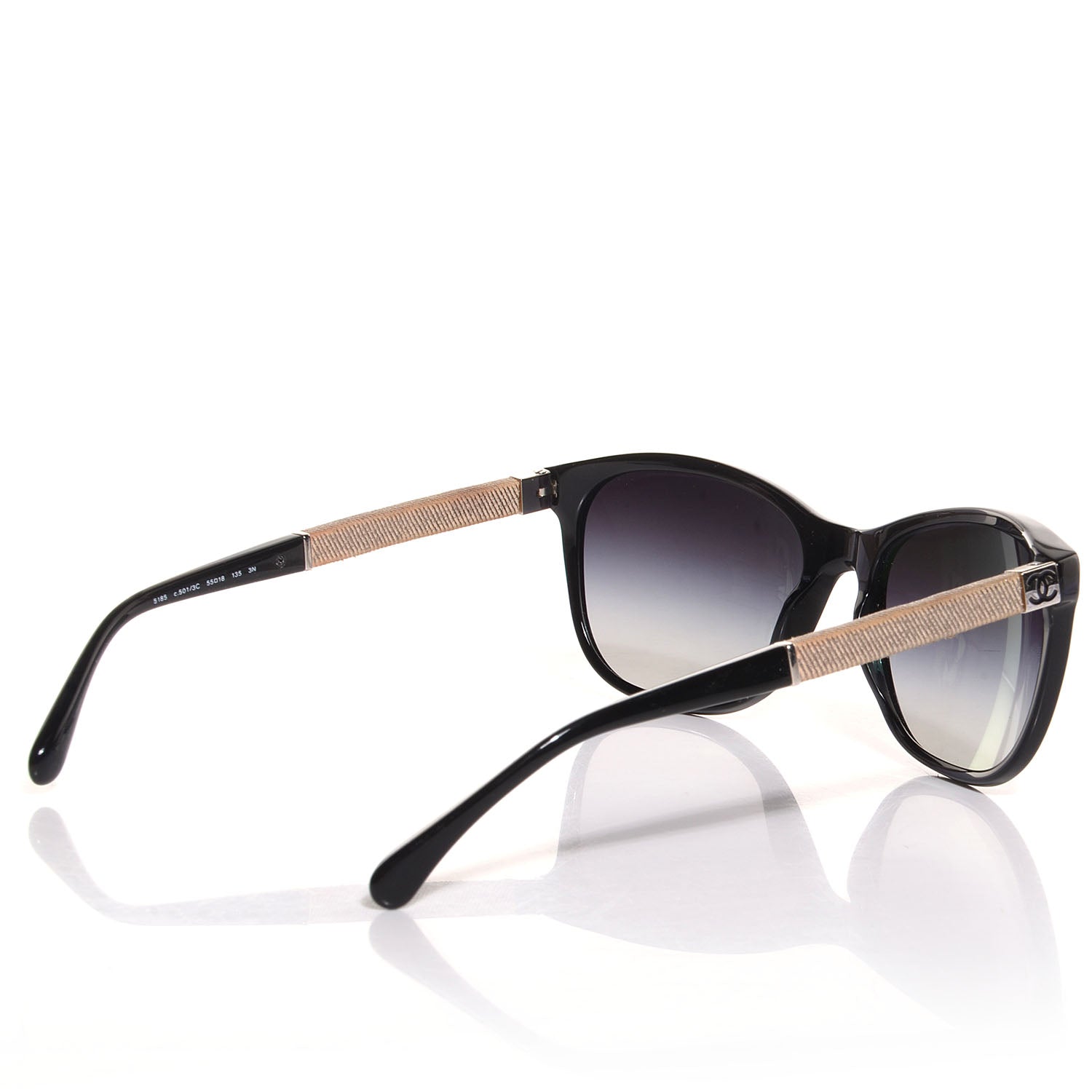 Chanel CC Sunglasses 5185 Black 2 of 6