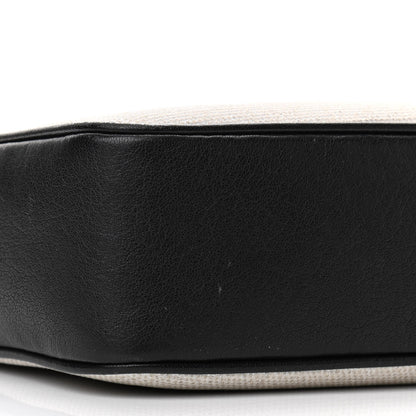 Saint Laurent Linen Canvas Monogram Lou Camera Bag Black 9 of 11