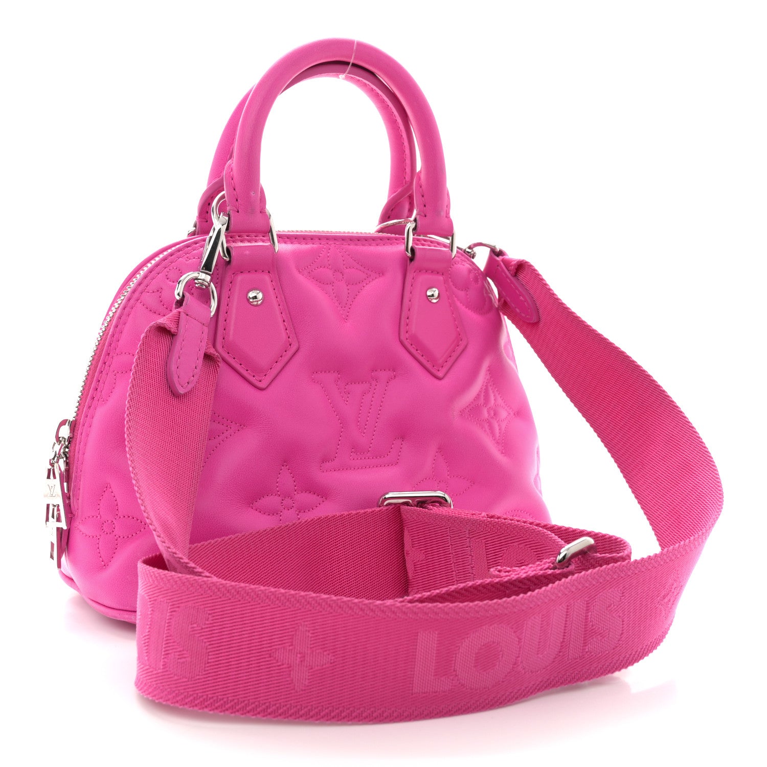 Louis Vuitton Calfskin Bubblegram Alma BB Rose Miami 3 of 15