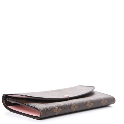 Louis Vuitton Monogram Emilie Wallet Rose Ballerine 3 of 9