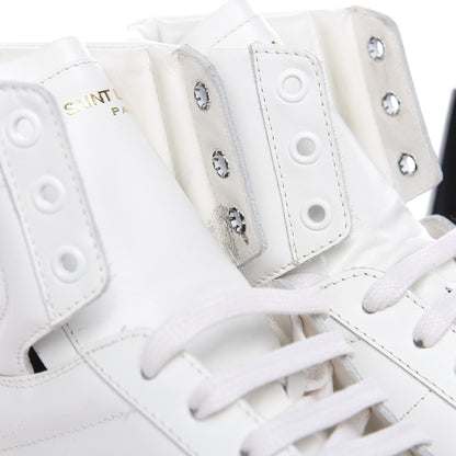 Saint Laurent Calfskin Womens Court Classic SL/01H High Top Sneakers 41 White 12 of 12