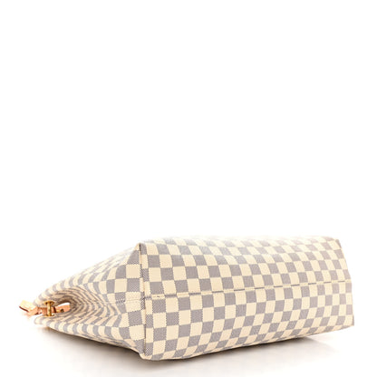 Louis Vuitton Damier Azur Graceful MM Rose Ballerine 4 of 9