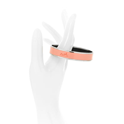 Hermes Enamel Printed Caleche Medium Bracelet Rose Florida 2 of 5