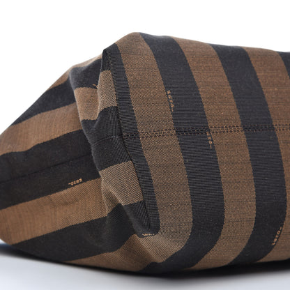 Fendi Pequin Vitello Medium Roll Tote Tobacco Petrolio 6 of 10