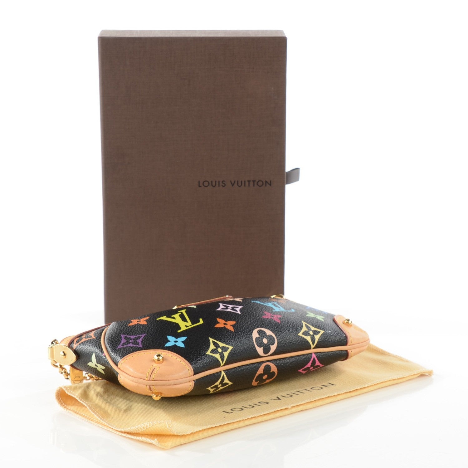 Louis Vuitton Monogram Multicolor Pochette Milla MM Black 4 of 7