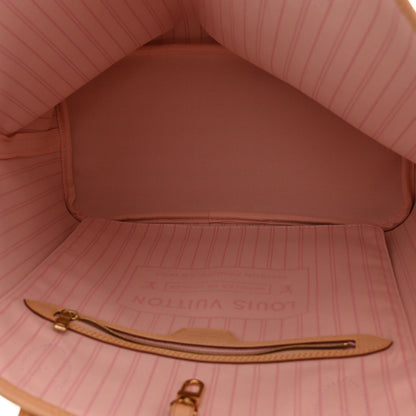 Louis Vuitton Damier Azur Neo Neverfull MM Rose Ballerine 5 of 10