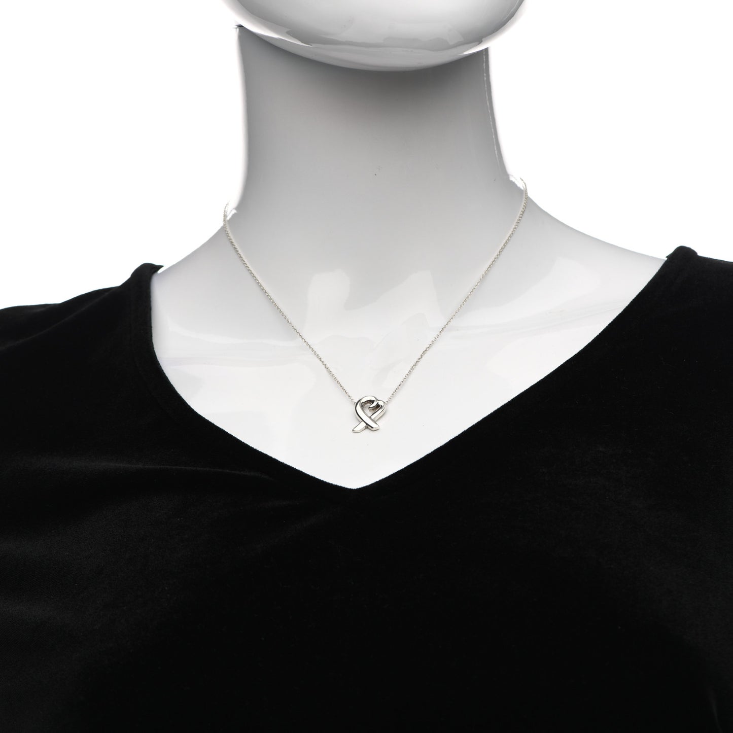 Sterling Silver Paloma Picasso Loving Heart Pendant Necklace