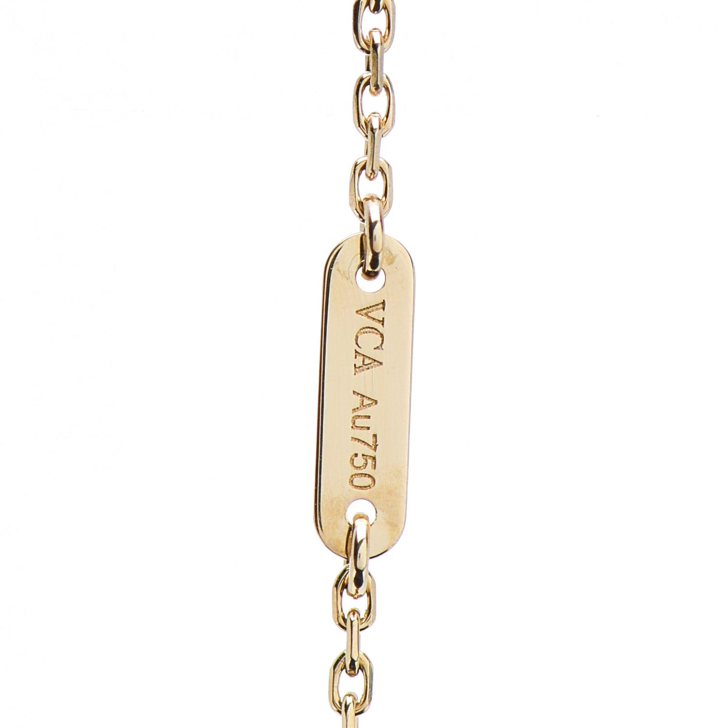 18K Yellow Gold Mother of Pearl Sweet Alhambra Butterfly Bracelet