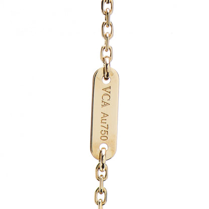 Van Cleef & Arpels 18K Yellow Gold Mother of Pearl Sweet Alhambra Butterfly Bracelet 4 of 5