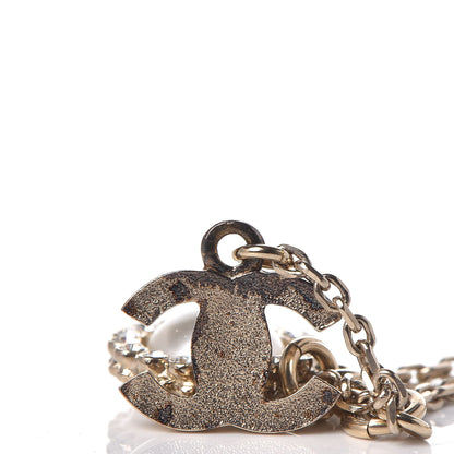 Chanel Pearl Crystal CC Necklace Gold 5 of 5