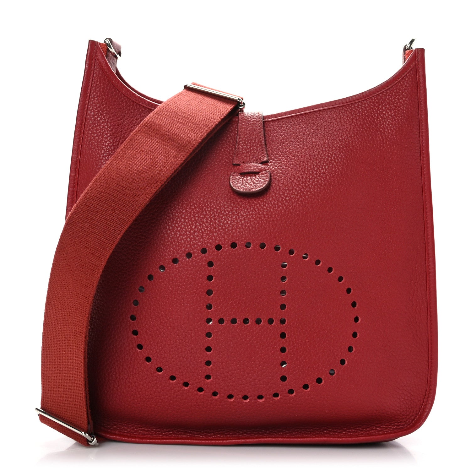 Hermes Taurillon Clemence Evelyne III GM Rubis 1 of 9