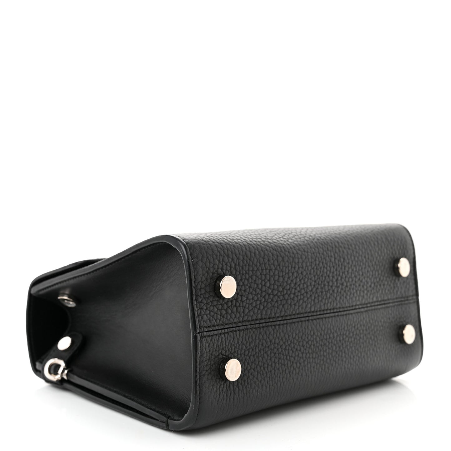 Grained Calfskin Diorever Flap Black