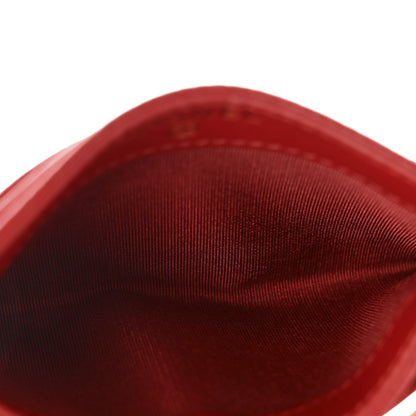 Chanel Caviar Camellia Embossed Card Holder Red 5 of 8