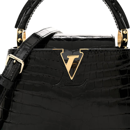 Louis Vuitton Crocodile Mini Capucines Black 8 of 10