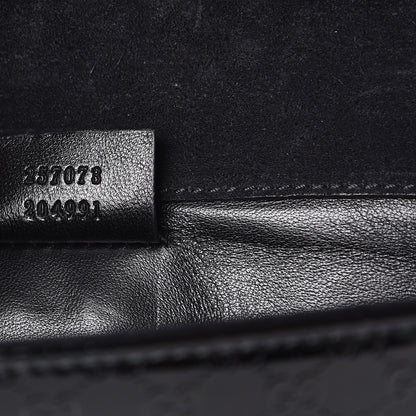 Gucci Patent Microguccissima Small Broadway Clutch Black 7 of 9