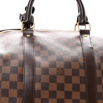 Louis Vuitton Damier Ebene Keepall Bandouliere 55 7 of 12