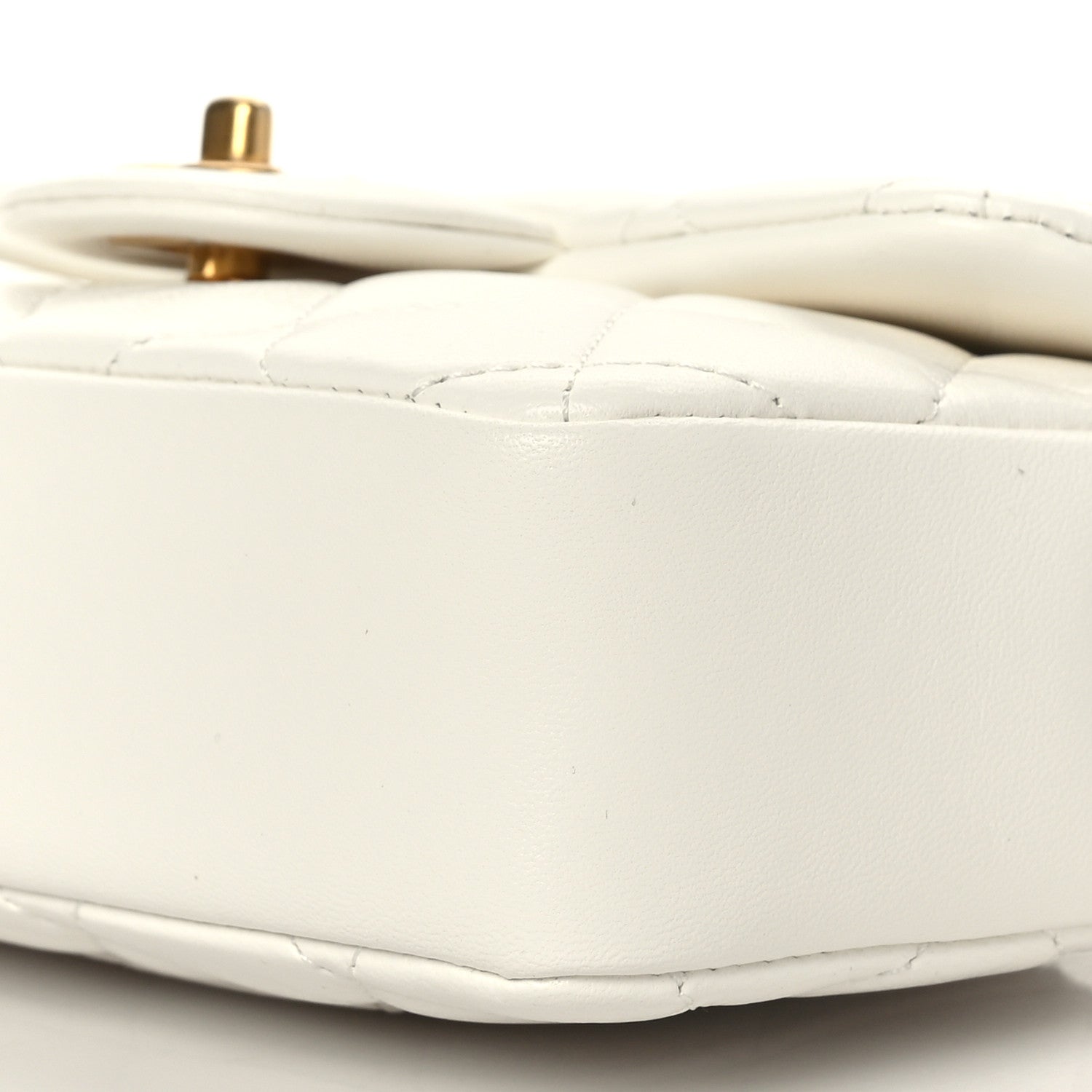 Chanel Lambskin Quilted Mini Heart Charms Flap White 9 of 9